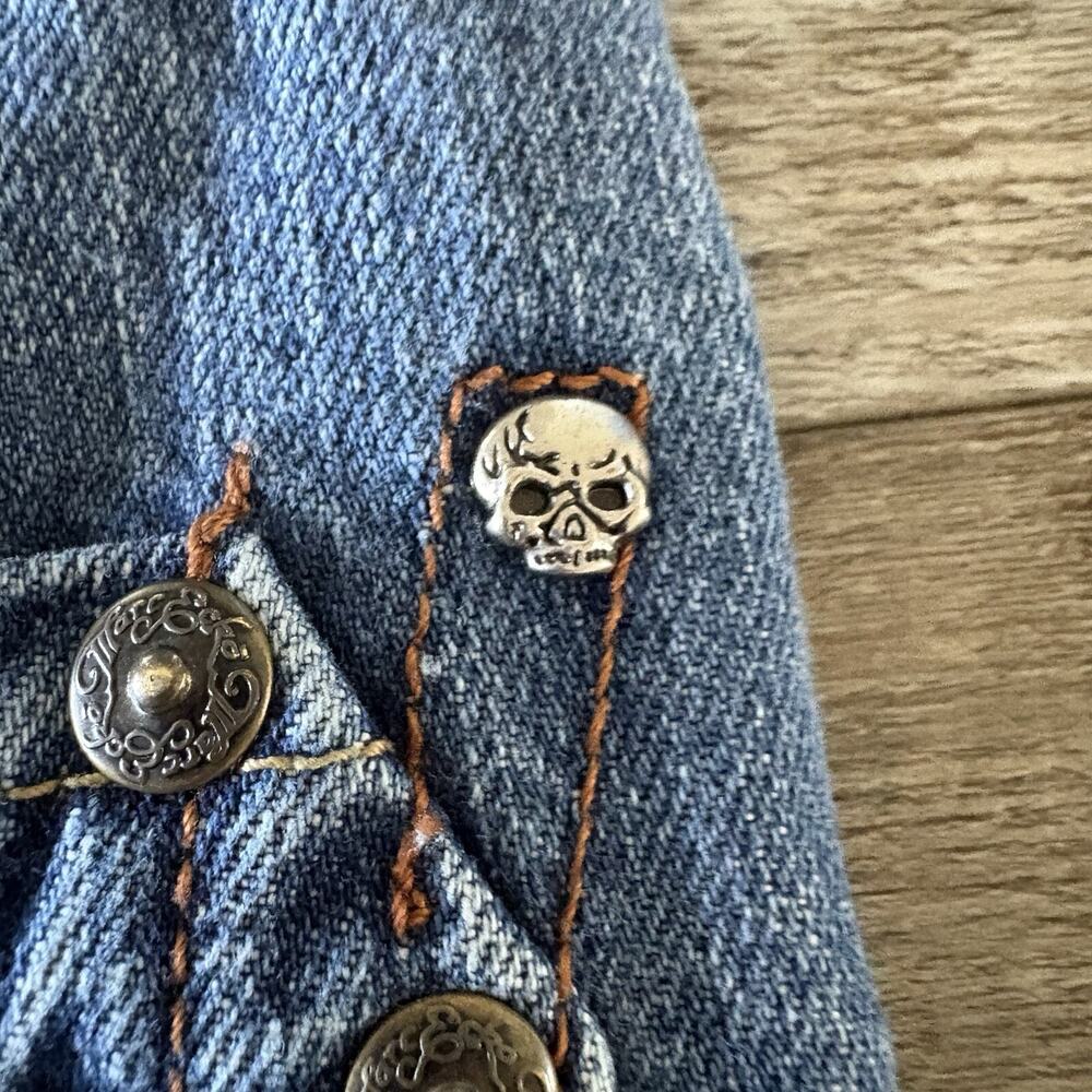 VTG Mark Ecko Jeans Mens 32x30 Y2K No 72 Times Square Blue Regular Cut Skull - Picture 2 of 15
